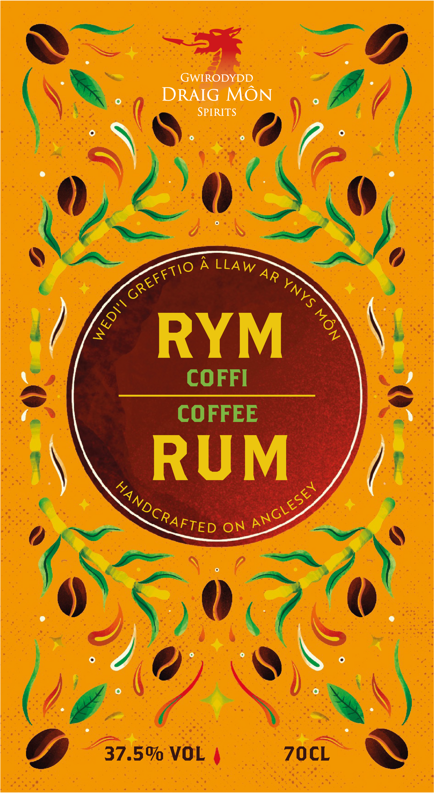 Draig Coffee Rum - Rym Coffi Draig