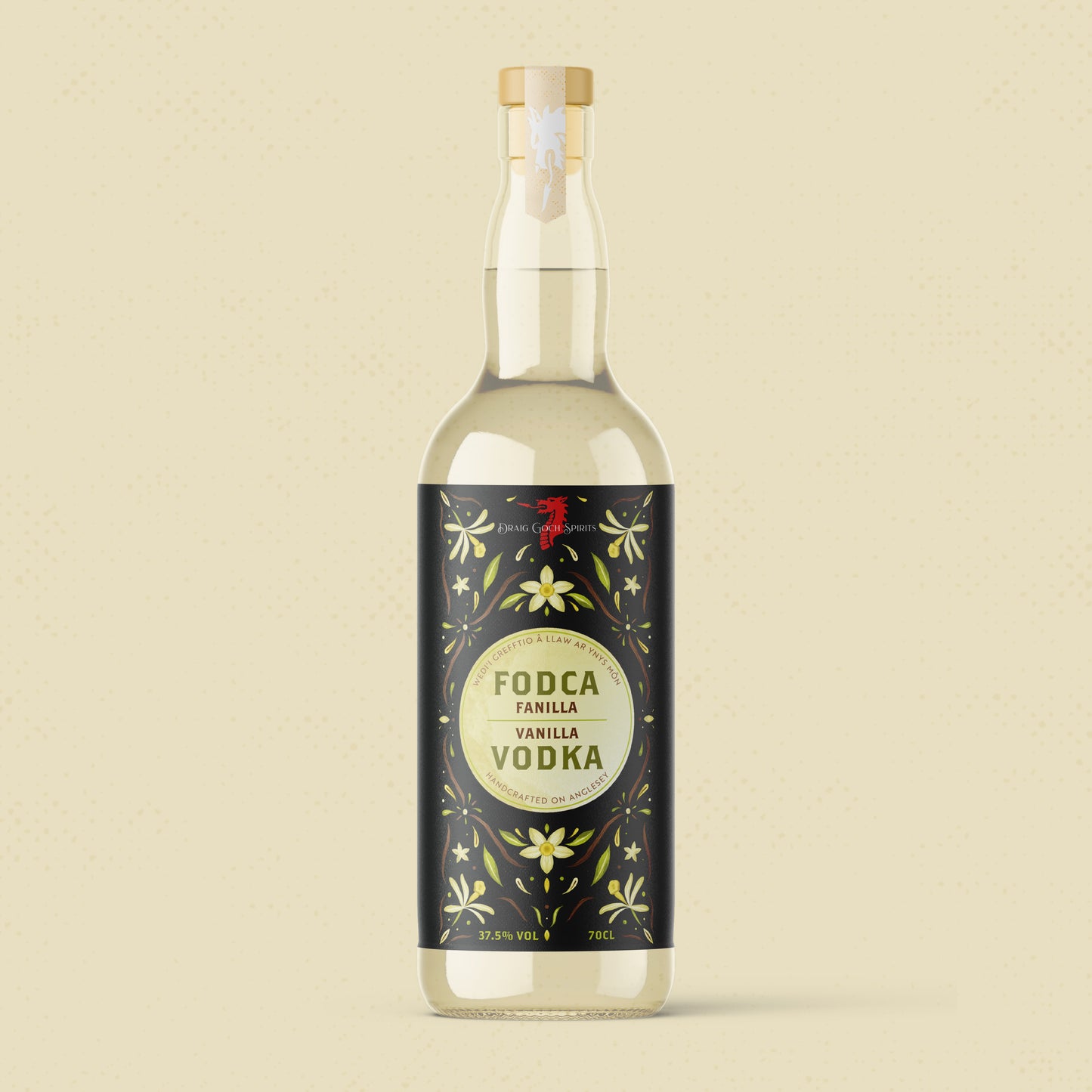 Draig Goch Vanilla Vodka - Fodca Fanila Draig Goch