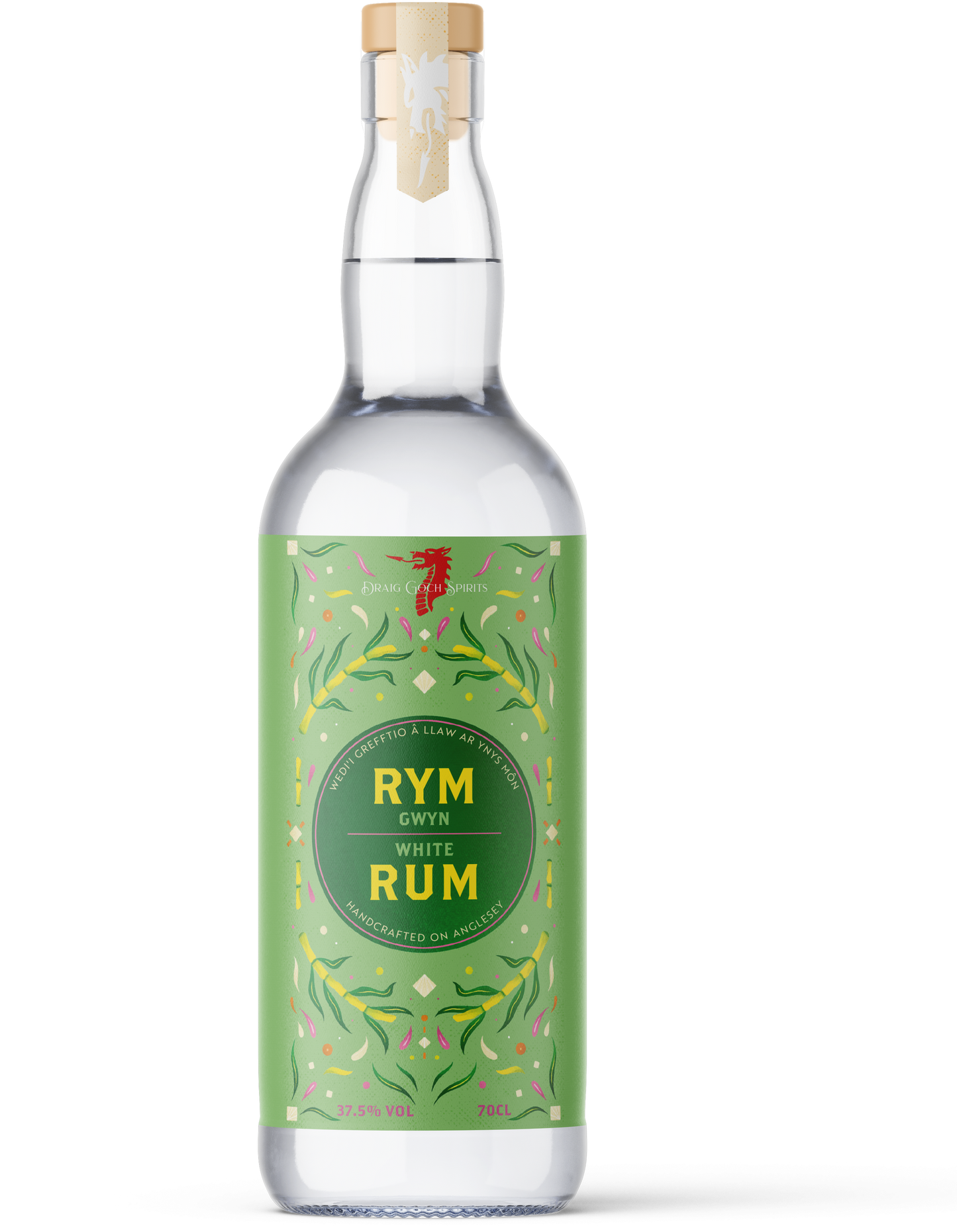 Draig Goch White Rum - Rym Gwyn Draig Goch