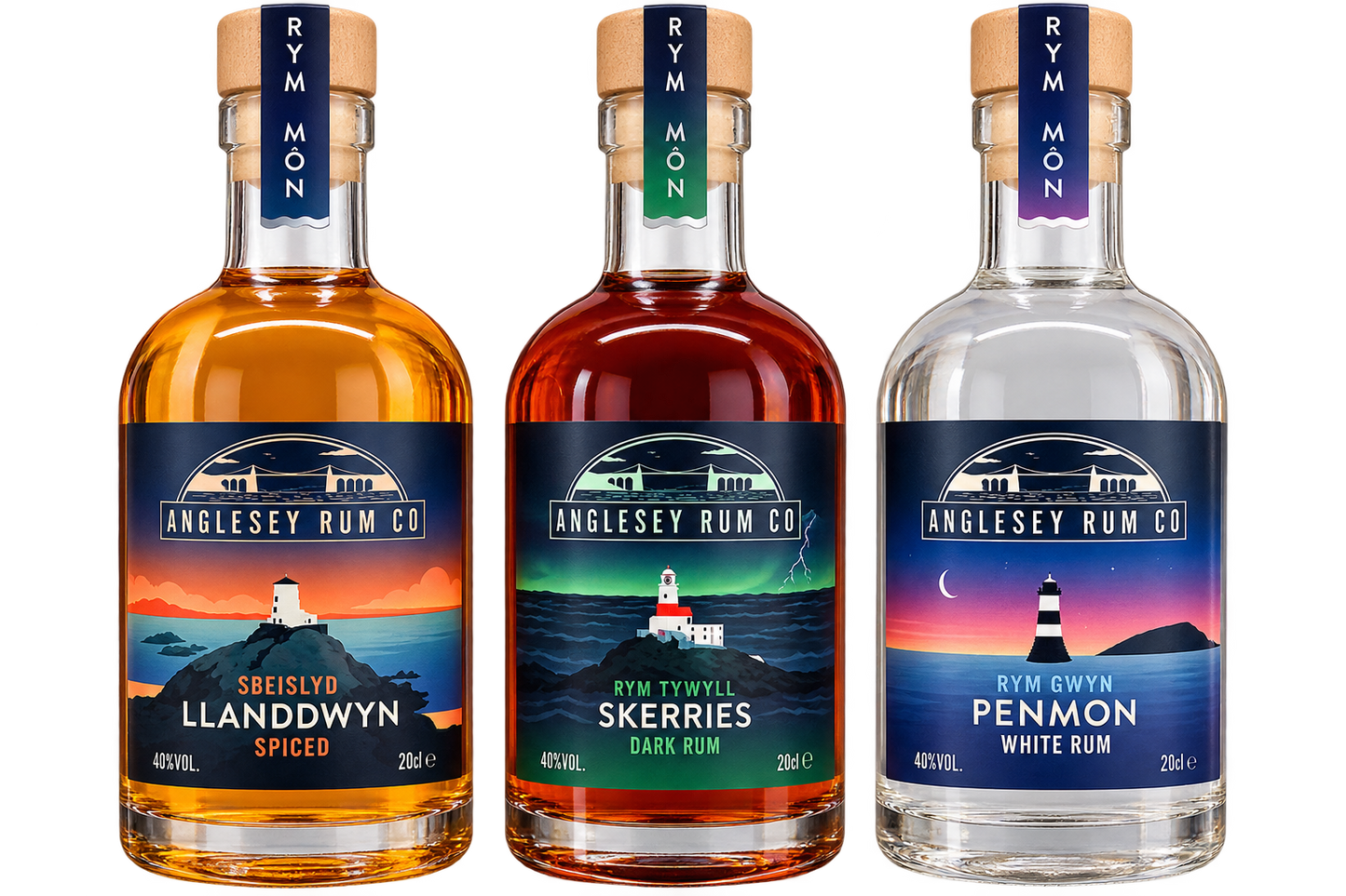 Welsh Gin & Rum collection – Pick Any 3 for £45 Delivered