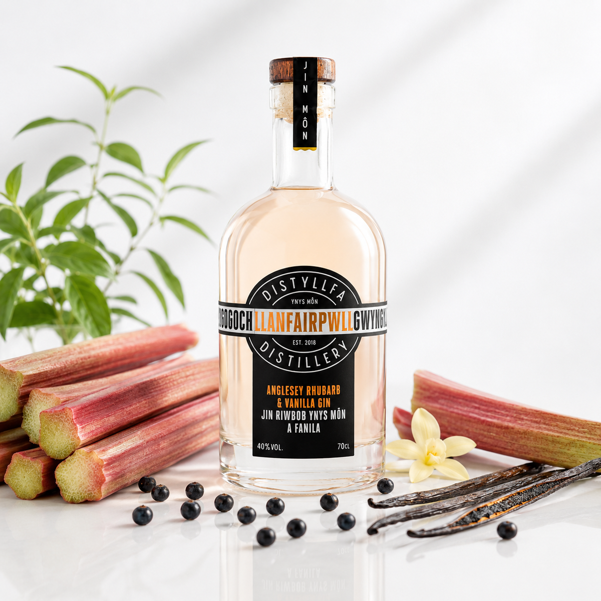 Distillery Llanfairpwll - Anglesey Rhubarb &amp; Vanilla Gin