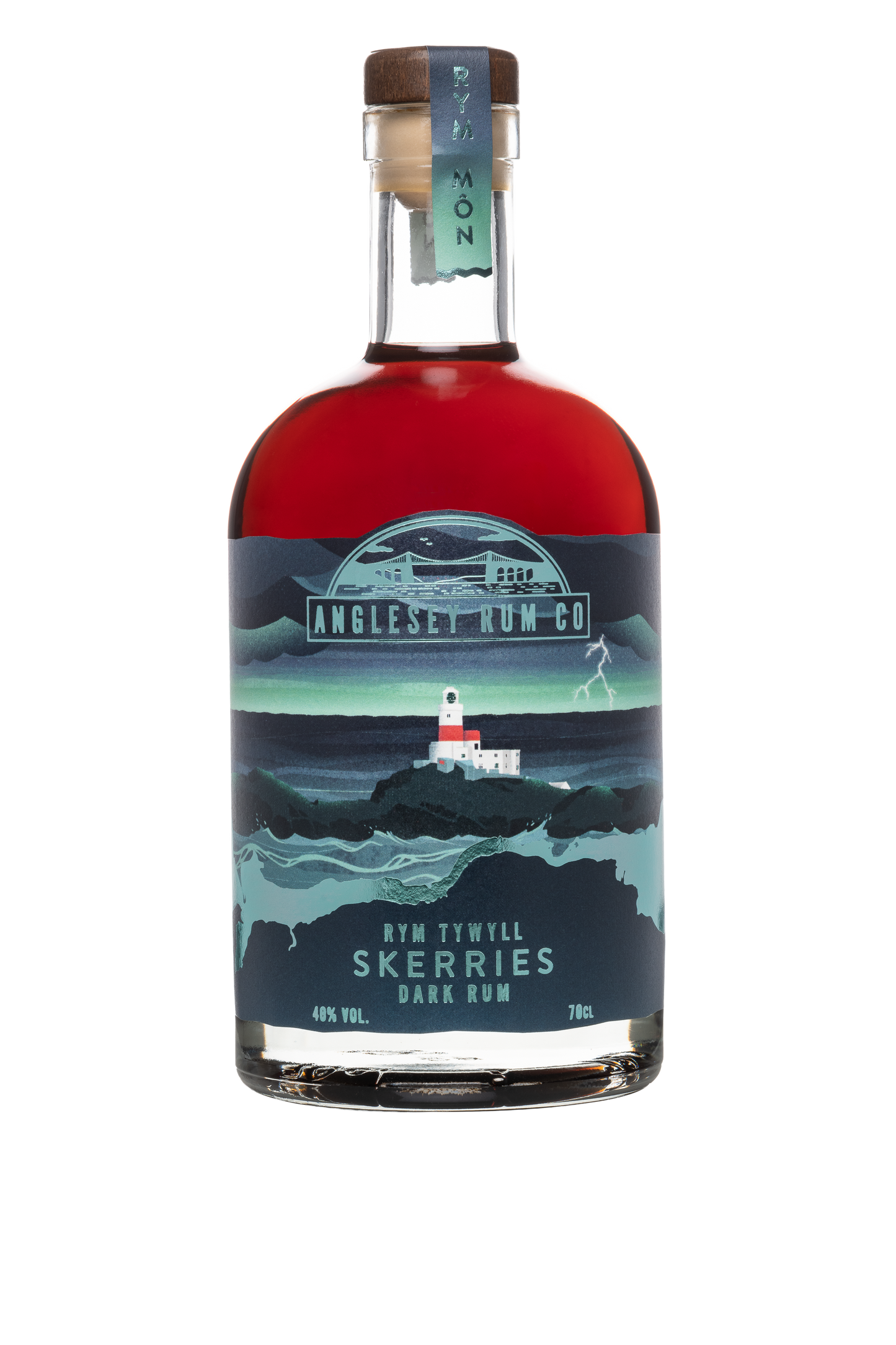 Anglesey Rum Co - Craft Welsh Rum - Rym Tywyll Skerries