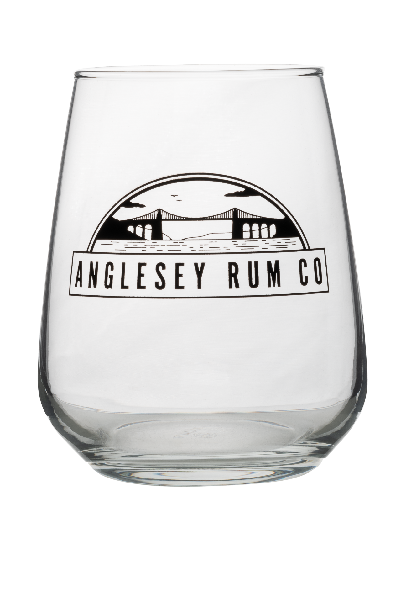 Anglesey Rum Co Branded Glass- Craft Rum from Anglesey Wales