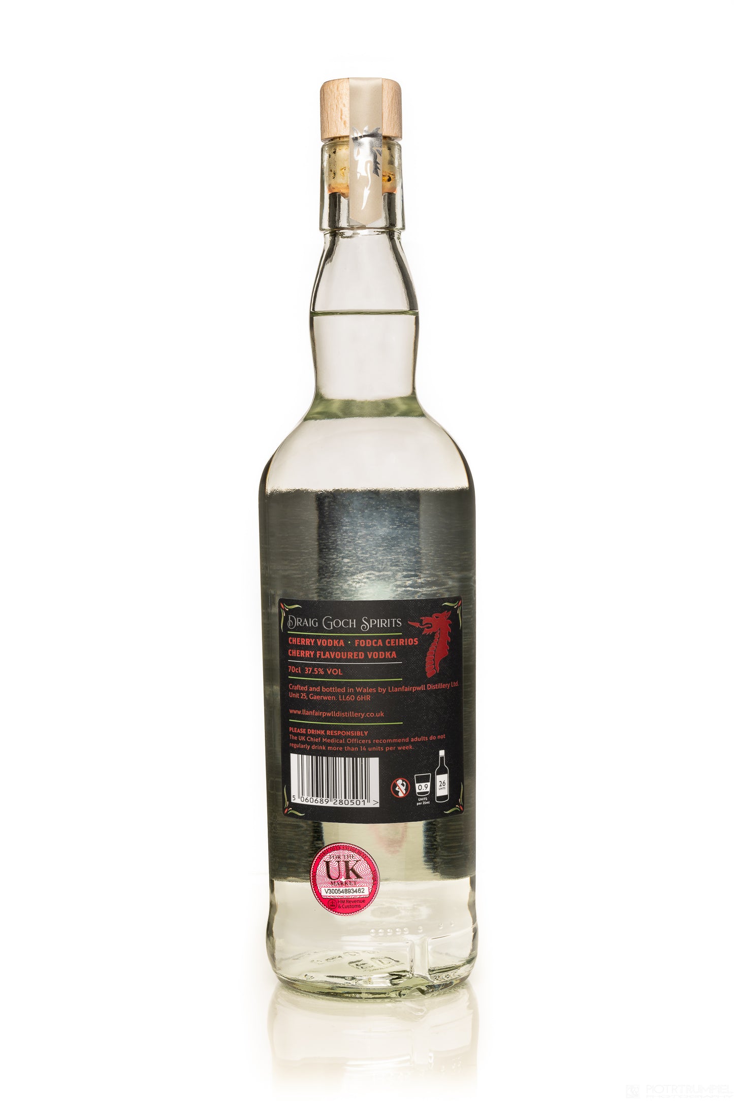 Draig Cherry Vodka - Fodca Ceirios Draig Goch
