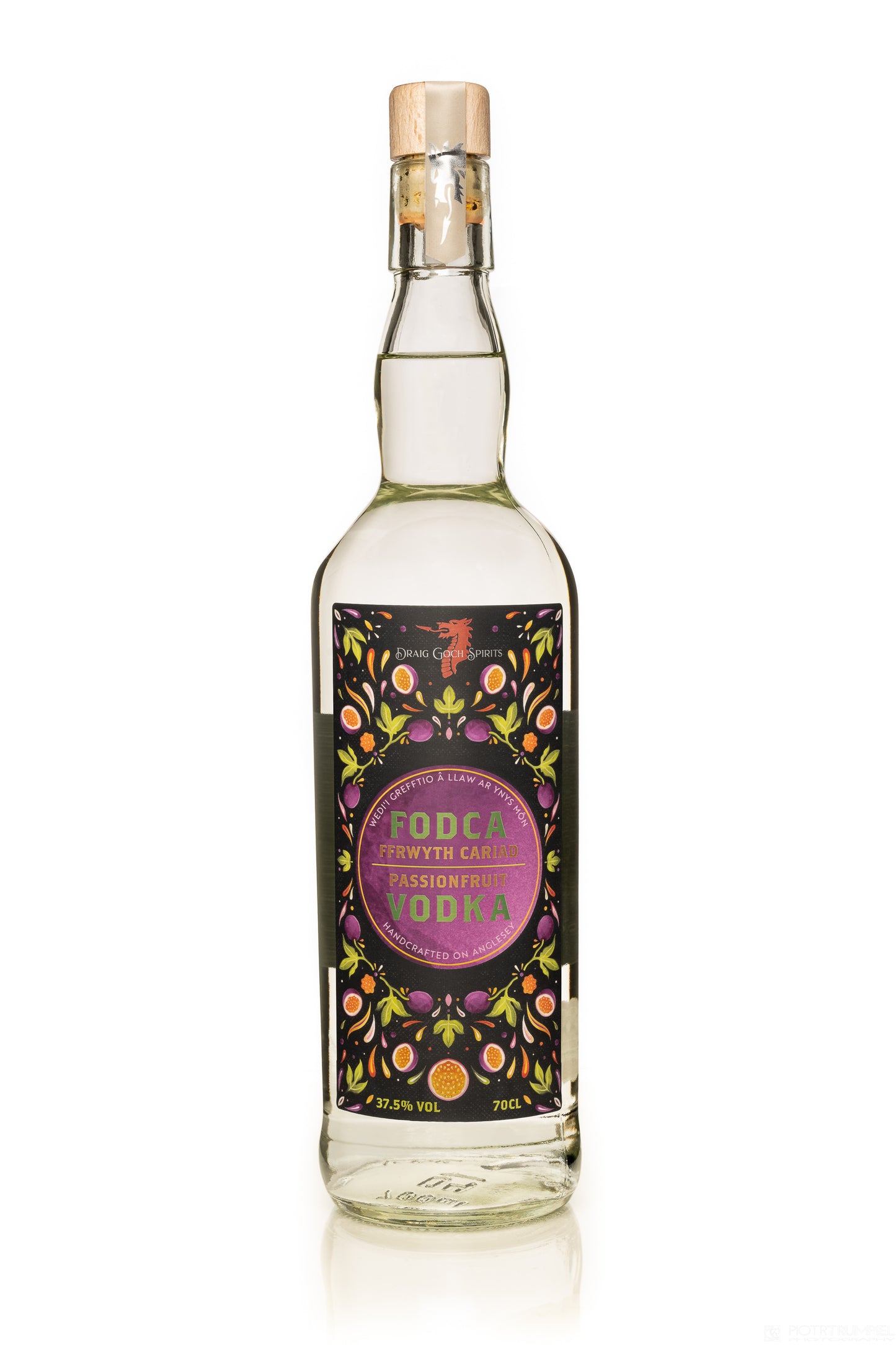 Draig Passion Fruit Vodka - Fodca Ffrwyth Cariad