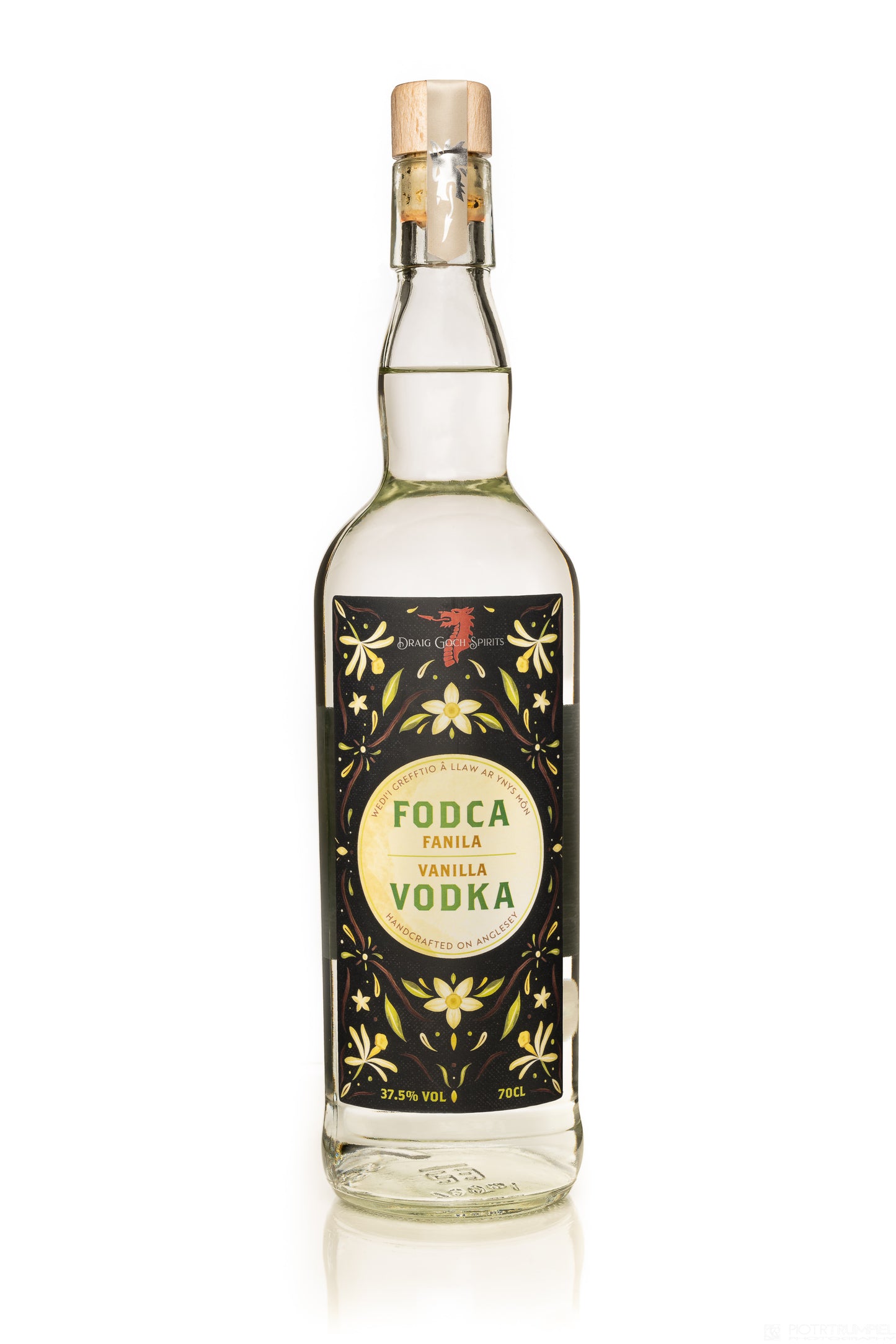 Draig Goch Vanilla Vodka - Fodca Fanila Draig Goch
