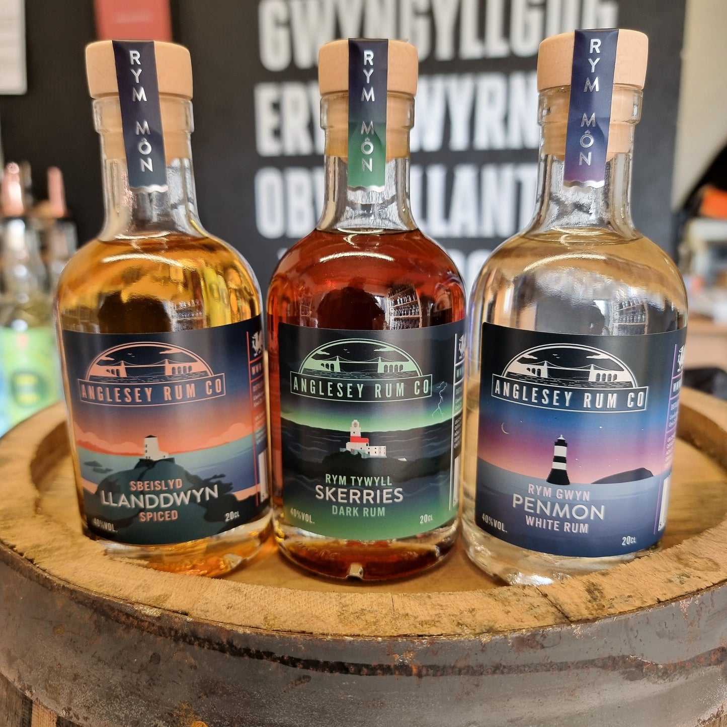 Casgliad Anglesey Rum Co 3 x 20cl