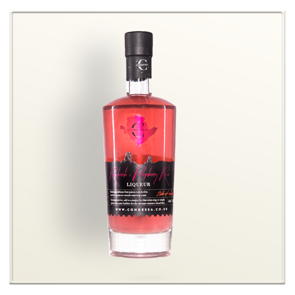 Condessa Rhubarb & Raspberry Rum Liqueurs @ Hand Picked by Llanfairpwll Distillery