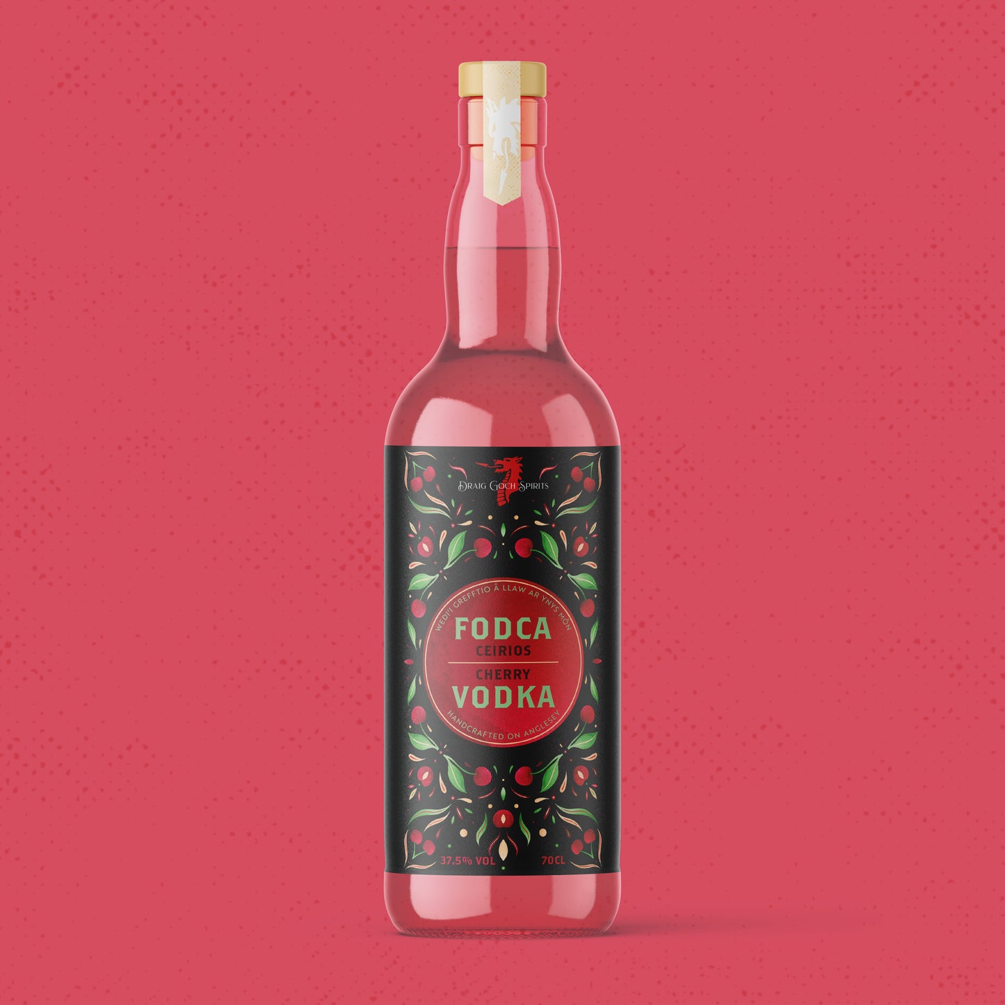 Draig Cherry Vodka - Fodca Ceirios Draig Goch