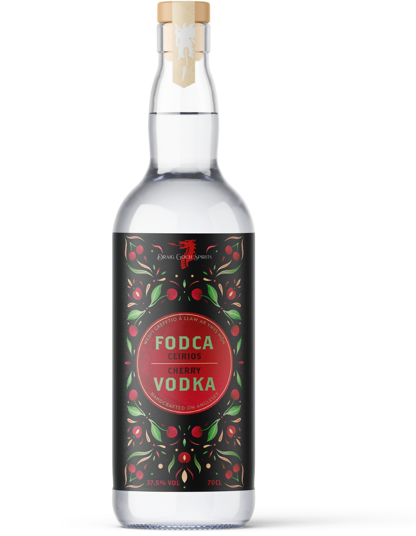 Draig Cherry Vodka - Fodca Ceirios Draig Goch