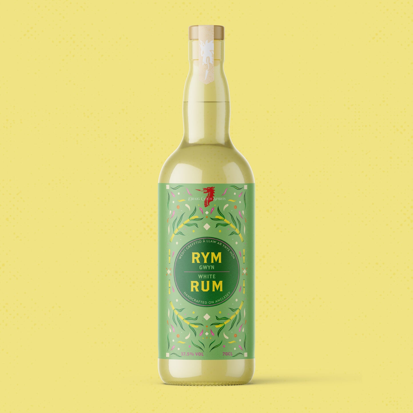 Draig Goch White Rum - Rym Gwyn Draig Goch